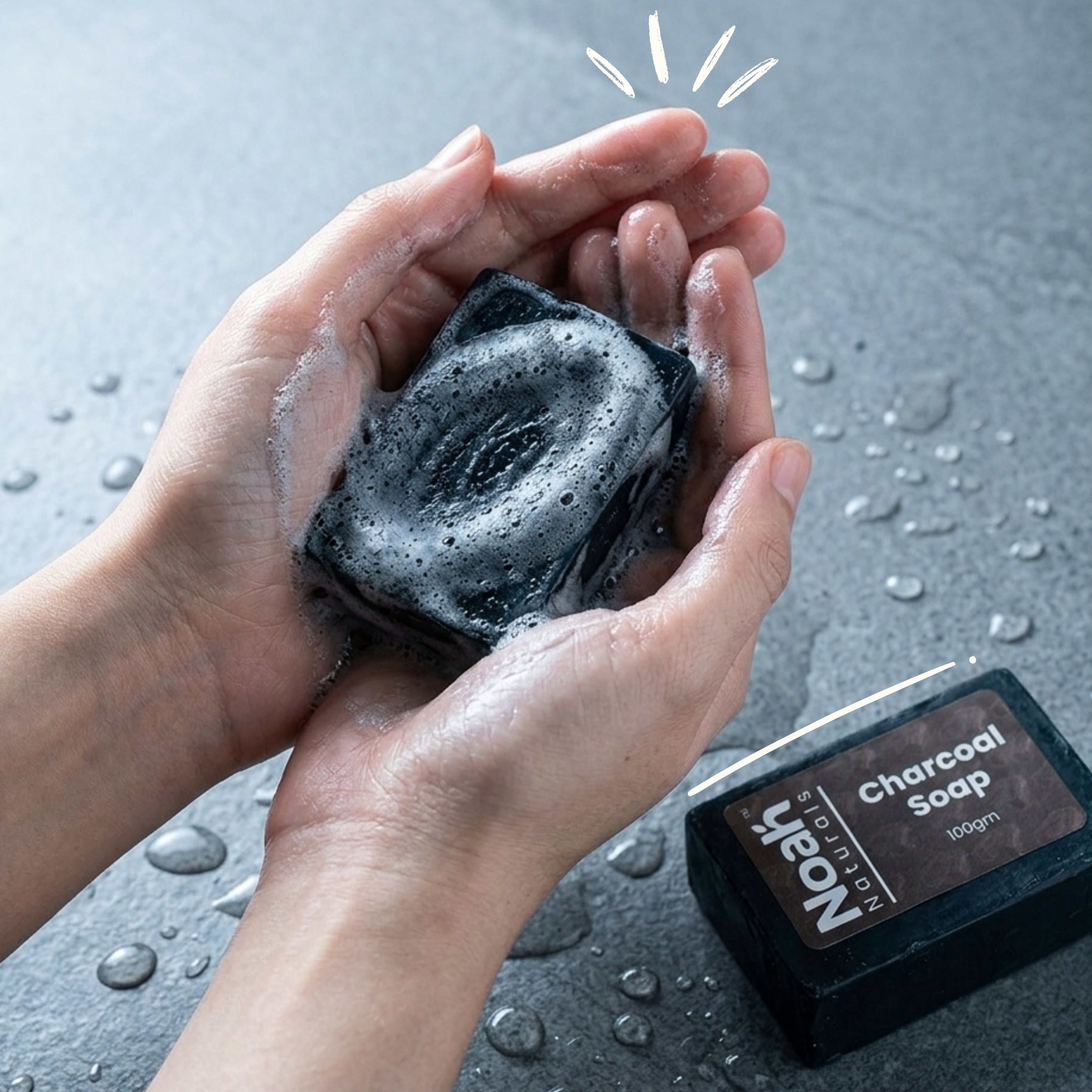 Charcoal soap